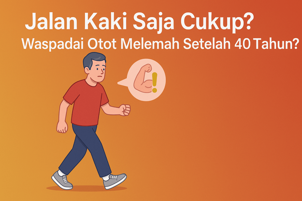 Jalan Kaki Saja Cukup? Waspadai Otot Melemah Setelah 40 Tahun?